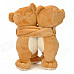 Lovely Bear Couple Doll Decoration - Brown