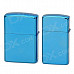 JINJIAN 4845 Square Pattern Kerosene Lighters for Couple - Blue