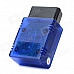 LSON ELM327 B Mini Bluetooth OBD2 V1.5 Auto Car Diagnostic Scan Tool - Blue + Black