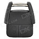 AML030371 Replacement Car 2-Button Remote Key Shell Case for Opel - Black