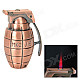 MK2-JS Grenades Shaped Red Flame Butane Jet Windproof Lighter - Red Bronze