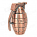 MK2-JS Grenades Shaped Red Flame Butane Jet Windproof Lighter - Red Bronze