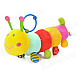 Musical Belling Caterpillars Style Plush Bed Hanging Stuffed Toy / Doll w/ Ring - Multicolored