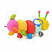 Musical Belling Caterpillars Style Plush Bed Hanging Stuffed Toy / Doll w/ Ring - Multicolored