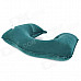 U-Style Air Inflatable Car Neck Pillow Cushion - Blue Green