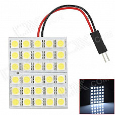 PointPurple 5050-30 T10 / BA9S / Festoon 5.4W 445lm 30-SMD 5050 LED White Light Car Reading Lamp