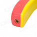 Creative Plier Style Plastic + Zinc Alloy Butane Lighter - Red + Yellow + Silver