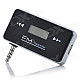 LH-101 0.8" LCD Rechargeable Car Handsfree FM Transmitter for Iphone + More - Black + Silver