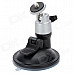 LSON LLH65A-CY Car Suction Cup Mount Holder for GPS / DVR / Camera - Black + Silver