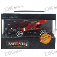 Remote Controlled Rechargeable Racing Kart R/C Car with Desktop Stand (40MHz)