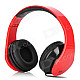 iLeAD MP3 Headband Foldable Headphone - Red + Black (3.5mm Plug)