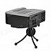 Mini Home LED Multi-Media Projector w/ SD / AV / USB / 3.5mm Jack - Black + Deep Grey