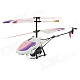YiZHAN 58021 Rechargeable Wireless 3.5-CH Control Mini Light Projection Helicopter - Purple + White