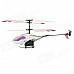YiZHAN 58021 Rechargeable Wireless 3.5-CH Control Mini Light Projection Helicopter - Purple + White