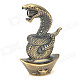 Snake On the Gold Ingot Pattern Butane Gas Lighter - Bronze