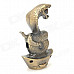 Snake On the Gold Ingot Pattern Butane Gas Lighter - Bronze