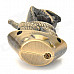 Snake On the Gold Ingot Pattern Butane Gas Lighter - Bronze