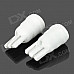 T10 1W 100lm 1-LED White Light Car Reading / Clearance / Instrument / Indicator Lamp - White (Pair)