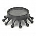 Creative Milk Crown Style Plastic Ashtray Hook - Black