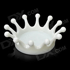 Creative Milk Crown Style Plastic Ashtray Hook - White