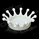 Creative Milk Crown Style Plastic Ashtray Hook - White