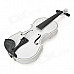 William Professional Hand-Made 4/4 Violin w/ Case / Rosin / Bow + White + Black