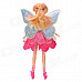 H28C Fairy Butterfly Doll Toy w/ RGB Light 6-LED - Deep Pink (3 x L1154)