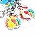 Stainless Steel Chinese Zodiac Keychain (Rooster)
