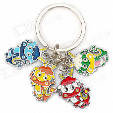 Stainless Steel Chinese Zodiac Keychain (Dragon)