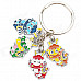 Stainless Steel Chinese Zodiac Keychain (Dragon)