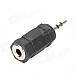 2-in-1 2.5mm Plug to 3.5mm Jack Converter + 3.5mm Plug to 2-RCA Jack Audio Converter Cable - Black