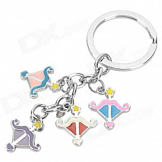 Stainless Steel Colorful Zodiac Keychain (Sagittarius)