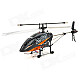 ZhengRun Z102 Single-Blade 2.4GHz 4-CH Alloy R/C Helicopter w/ Gyroscope - Black + Orange