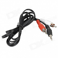 3.5mm to 2 x RCA AUX Car Audio Cable (150cm)