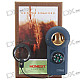 Honest Flame Butane Jet Torch Lighter with Compass and Pouch