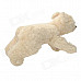 Cute Plush Running Dog Doll Toy w/ White LED - Beige