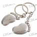 Valentine's Day Gift - Stainless Steel Cute Foot Couple's Keychains