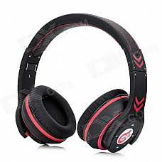 Syllable G18-001 Bluetooth v4.0 Noise Reduction Headphones w/ Microphone - Black + Red