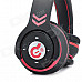 Syllable G18-001 Bluetooth v4.0 Noise Reduction Headphones w/ Microphone - Black + Red
