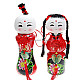 Traditional Ceramic Fortune Blessing Dolls (2-Piece Set)