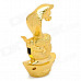 702 Snake Style Alloy Butane Jet Lighter - Golden