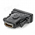 GreenConnection 20124 DVI-D (24+1) Male to HDMI Female Adapter - Black + Golden
