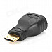 GreenConnection 20101 Mini HDMI Male to HDMI Female Adapter - Black + Golden