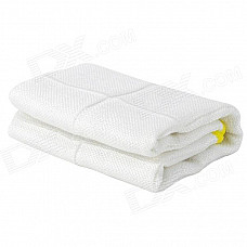 GD772 Wood Fiber Car Washing Towel - White + Yellow