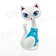 Cute Children's Funny Long Neck Cat Toy - Blue + White