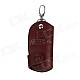 Beidi Erke Genuine Leather Car Key Cover Case - Brown (Small)