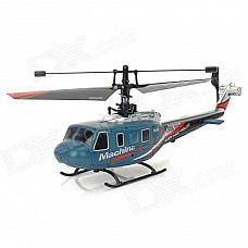 Great Wall 9968 2.4GHz Rechargeable 600mAh 4-CH R/C Helicopter w/ 1.2" Remote Control - Blue + Black