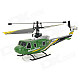 Great Wall 9968 2.4GHz Rechargeable 600mAh 4-CH R/C Helicopter w/ 1.2" Remote Controller - Green