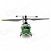 Great Wall 9968 2.4GHz Rechargeable 600mAh 4-CH R/C Helicopter w/ 1.2" Remote Controller - Green