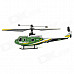 Great Wall 9968 2.4GHz Rechargeable 600mAh 4-CH R/C Helicopter w/ 1.2" Remote Controller - Green